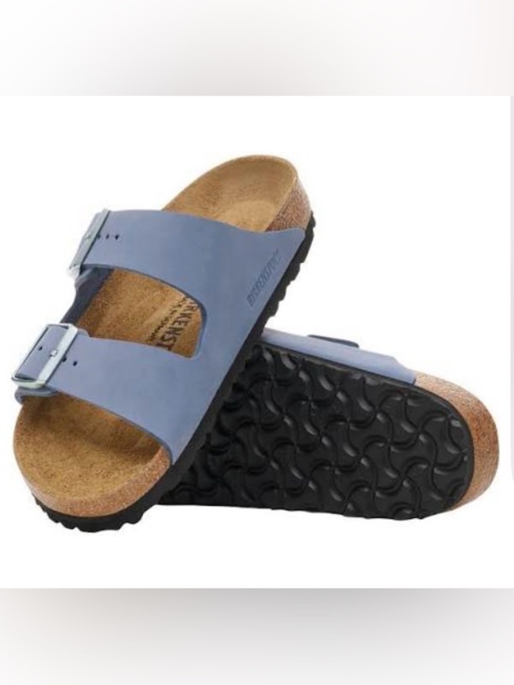 Birkenstock Arizona Light Blue Two-Strap Sandals